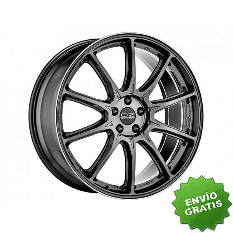 Llanta exclusiva Oz Hyper Xt Hlt 10x21 5x130 Et33 Star Graphite Diamond Lip