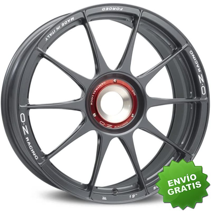 Llanta exclusiva Oz Superforgiata Cl 12.5x21 5x130 Et48 Grigio Corsa Con Scritte Di Fresatura