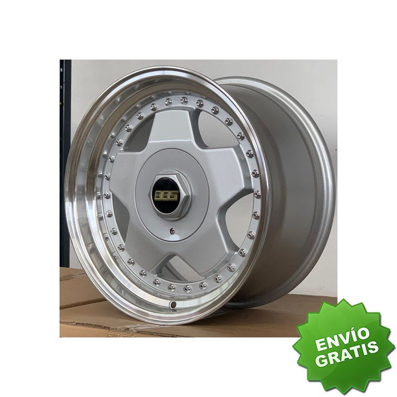 Llanta exclusiva Godo Star 8x16 4x100 114.3 Et30 73.1 Silver D M