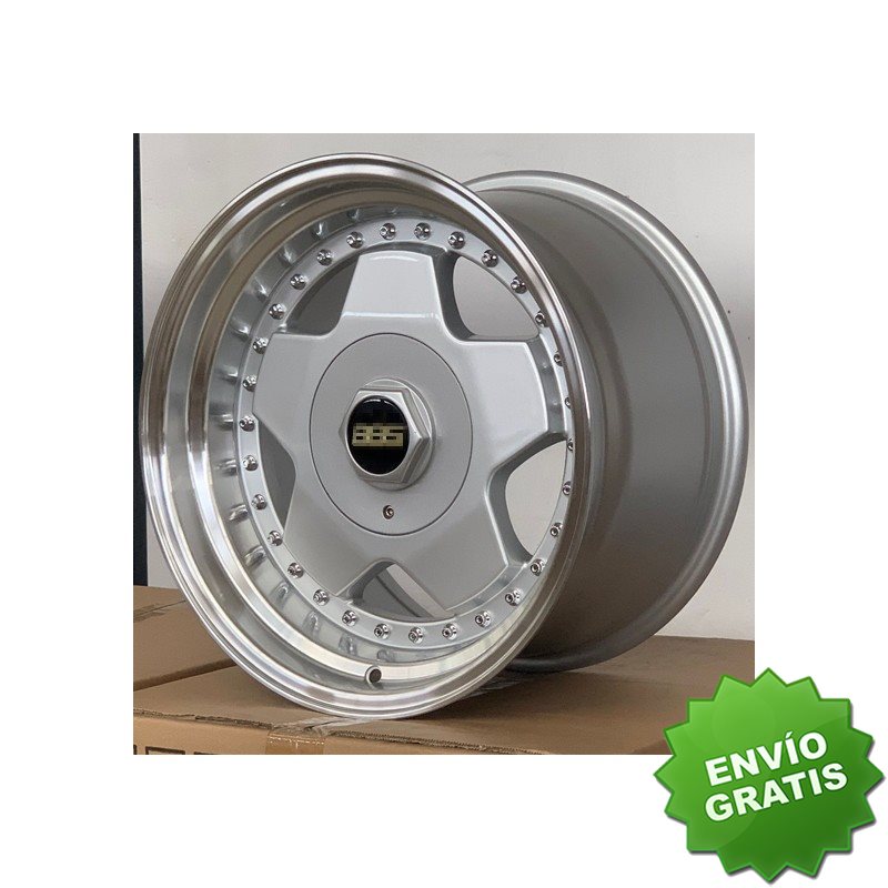 Llanta exclusiva Godo Star 9x16 4x100 114.3 Et25 73.1 Silver D M