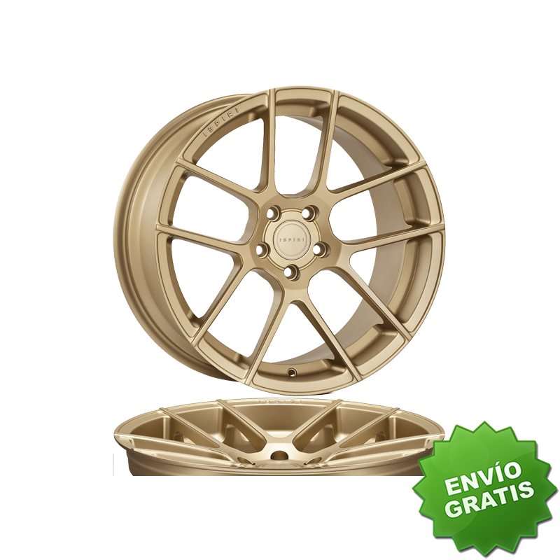 Llanta exclusiva Ispiri Isr6 9.5x19 5x120 Et33 72.6 Carbono Br Onze Iw