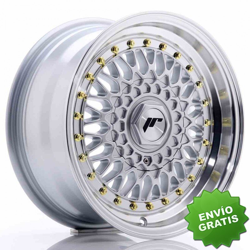Llanta exclusiva Jr Wheels Jr9 15x7 Et20 4x100 108 Silver W Machined  Lip