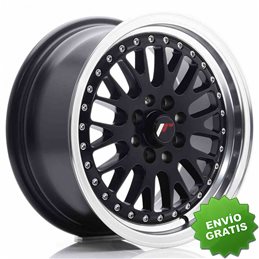 Llanta exclusiva Jr Wheels Jr10 15x7 Et30 4x100 108 Matt Black W Mach Ined Lip