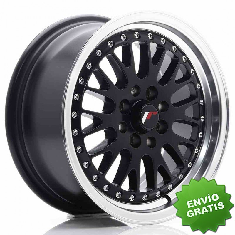 Llanta exclusiva Jr Wheels Jr10 15x7 Et30 4x100 108 Matt Black W Mach Ined Lip