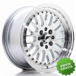 Llanta exclusiva Jr Wheels Jr10 15x7 Et30 4x100 108 Silver Machined F Ace