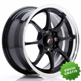 Llanta exclusiva Jr Wheels Jr5 15x7 Et35 4x100 Gloss Black W Machined  Lip