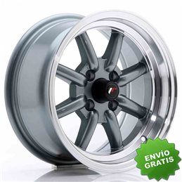 Llanta exclusiva Jr Wheels Jr19 14x7 Et0 4x100 Gun Metal