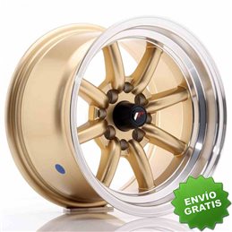 Llanta exclusiva Jr Wheels Jr19 14x8 Et-13 4x100 114 Gold
