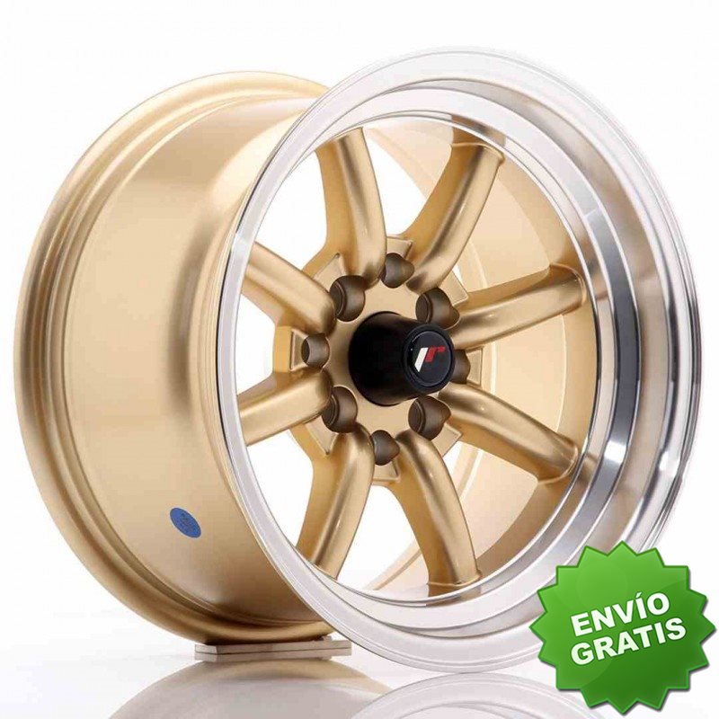 Llanta exclusiva Jr Wheels Jr19 14x8 Et-13 4x100 114 Gold
