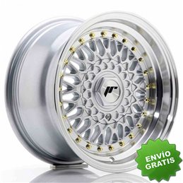 Llanta exclusiva Jr Wheels Jr9 15x8 Et15 4x100 114 Silver W Machined  Lip