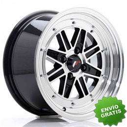 Llanta exclusiva Jr Wheels Jr31 15x7.5 Et20 4x100 Gloss Black Machine D Face