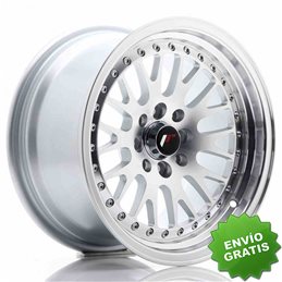Llanta exclusiva Jr Wheels Jr10 15x8 Et20 4x100 108 Silver Machined F Ace