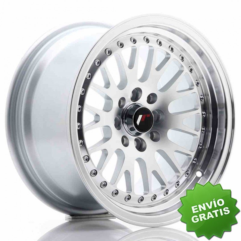 Llanta exclusiva Jr Wheels Jr10 15x8 Et20 4x100 108 Silver Machined F Ace