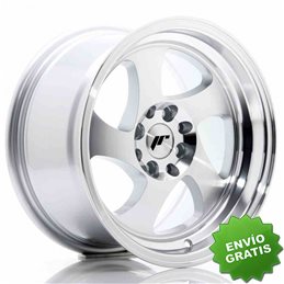 Llanta exclusiva Jr Wheels Jr15 15x8 Et20 4x100 108 Machined Silver