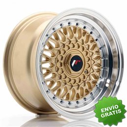 Llanta exclusiva Jr Wheels Jr9 15x8 Et20 4x100 108 Gold W Machined Li P