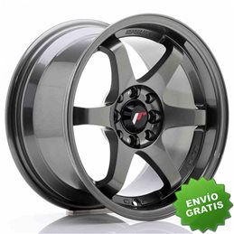 Llanta exclusiva Jr Wheels Jr3 15x8 Et25 4x100 108 Gun Metal