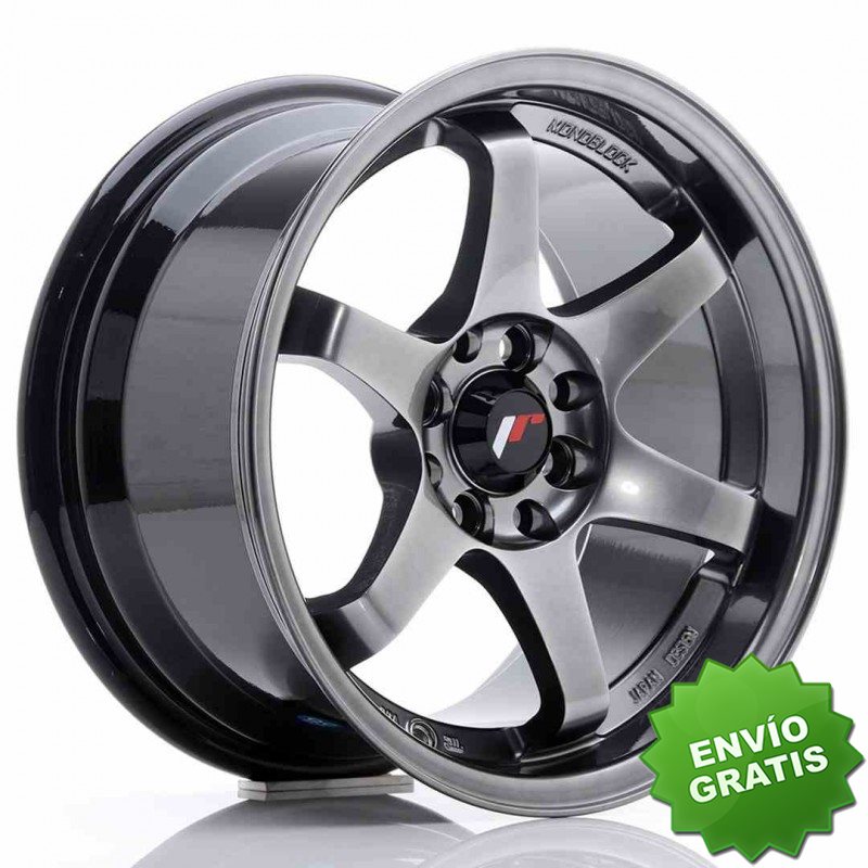 Llanta exclusiva Jr Wheels Jr3 15x8 Et25 4x100 108 Hyper Black