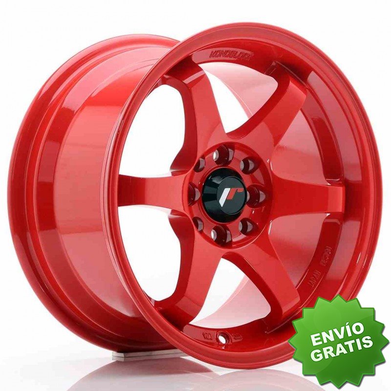 Llanta exclusiva Jr Wheels Jr3 15x8 Et25 4x100 108 Red