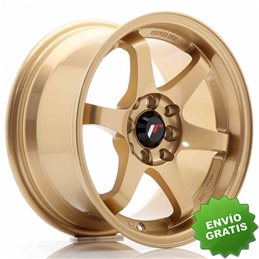 Llanta exclusiva Jr Wheels Jr3 15x8 Et25 4x100 114 Gold