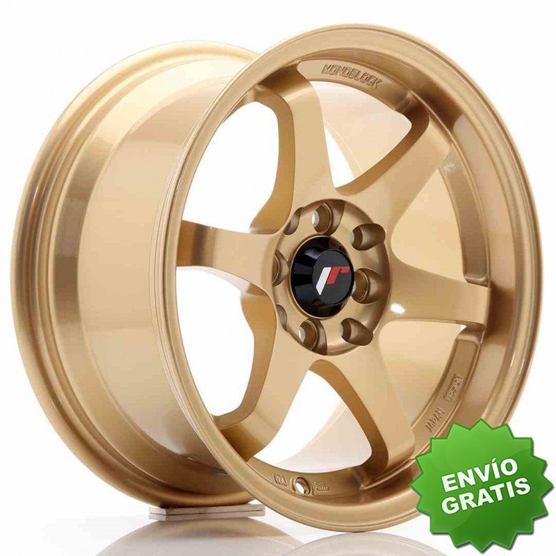 Llanta exclusiva Jr Wheels Jr3 15x8 Et25 4x100 114 Gold