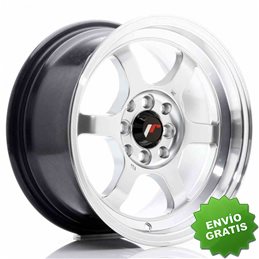 Llanta exclusiva Jr Wheels Jr12 15x7.5 Et26 4x100 114 Hyper Silver