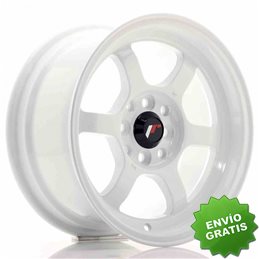 Llanta exclusiva Jr Wheels Jr12 15x7.5 Et26 4x100 114 White
