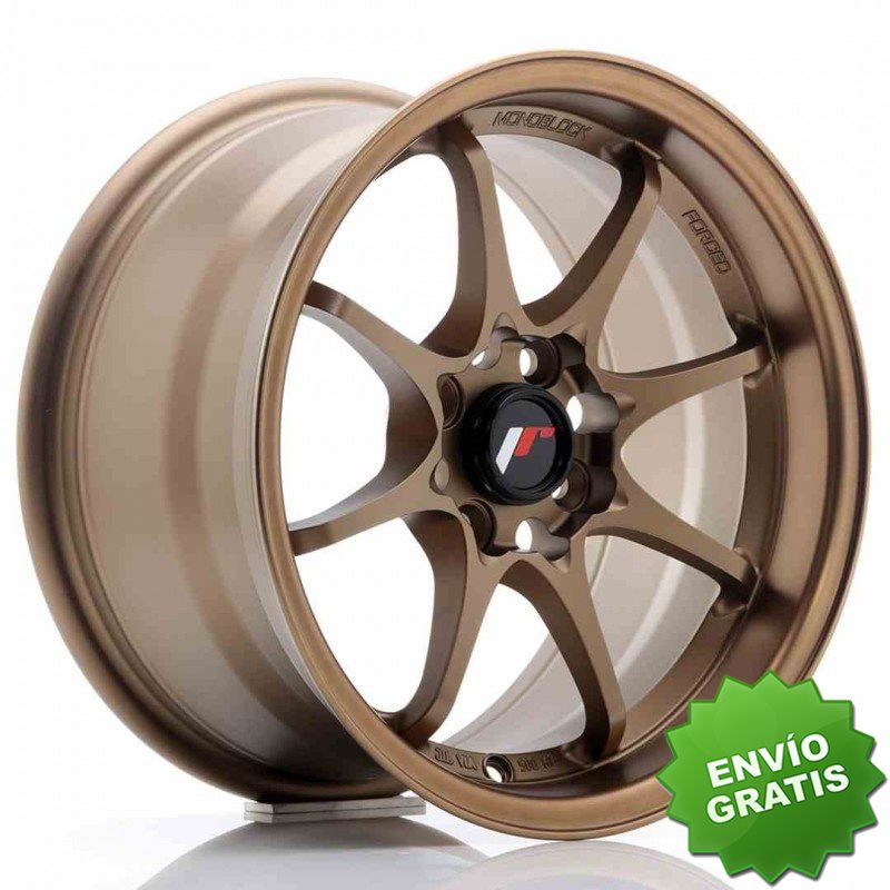 Llanta exclusiva Jr Wheels Jr5 15x8 Et28 4x100 Dark Anodized Bronze