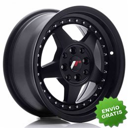 Llanta exclusiva Jr Wheels Jr6 15x7 Et35 4x100 114 Matt Black