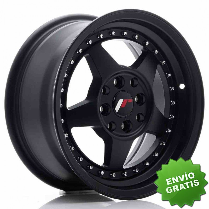 Llanta exclusiva Jr Wheels Jr6 15x7 Et35 4x100 114 Matt Black