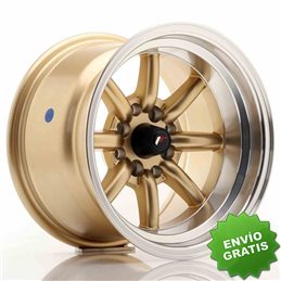 Llanta exclusiva Jr Wheels Jr19 14x9 Et-25 4x100 114 Gold