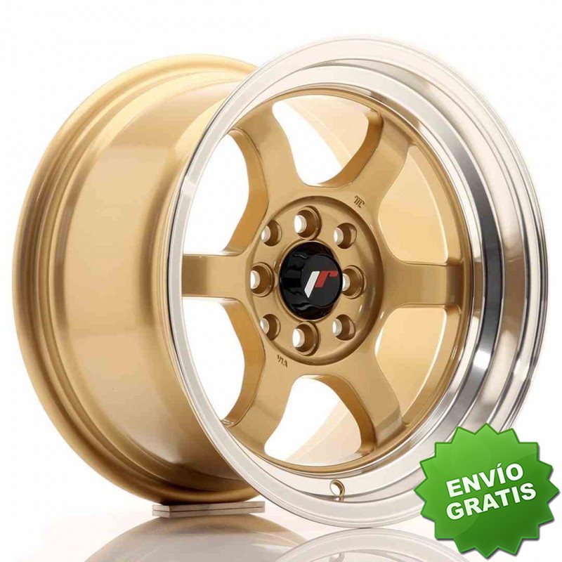Llanta exclusiva Jr Wheels Jr12 15x8.5 Et13 4x100 114 Gold