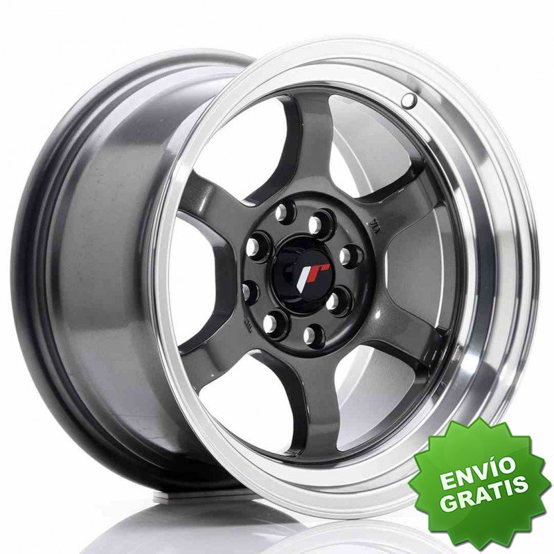 Llanta exclusiva Jr Wheels Jr12 15x8.5 Et13 4x100 114 Gun Metal