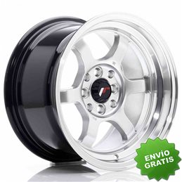 Llanta exclusiva Jr Wheels Jr12 15x8.5 Et13 4x100 114 Hyper Silver