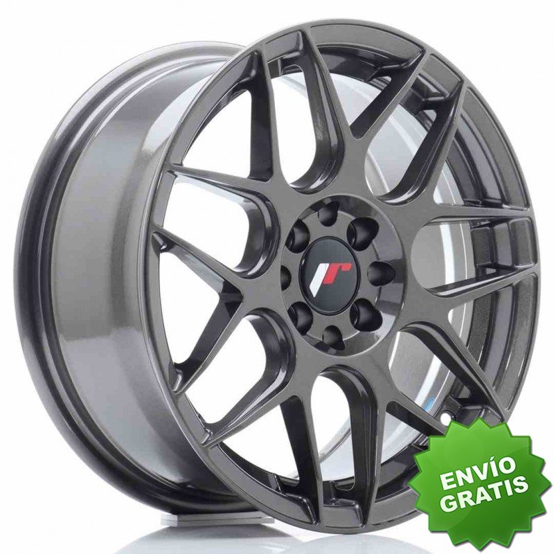 Llanta exclusiva Jr Wheels Jr18 16x7 Et25 4x100 108 Hyper Gray