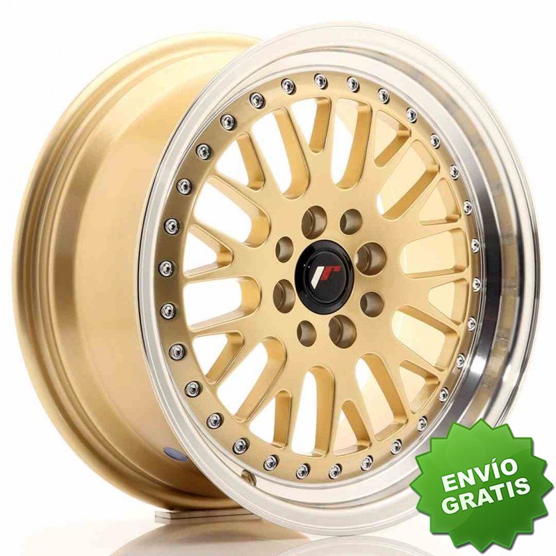 Llanta exclusiva Jr Wheels Jr10 16x7 Et30 4x100 108 Gold W Machined L Ip