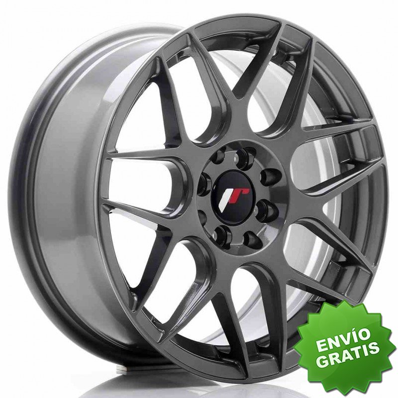Llanta exclusiva Jr Wheels Jr18 16x7 Et35 4x100 114.3 Gun Metal