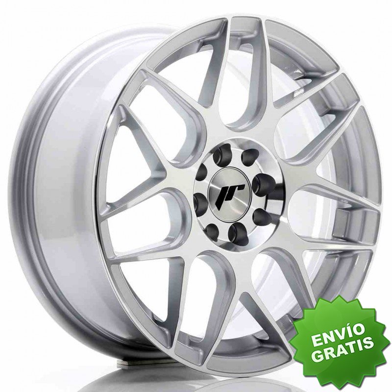 Llanta exclusiva Jr Wheels Jr18 16x7 Et35 4x100 114.3 Silver Machined