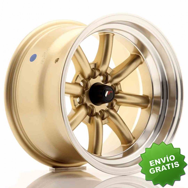 Llanta exclusiva Jr Wheels Jr19 15x9 Et-13 4x100 114 Gold
