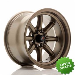 Llanta exclusiva Jr Wheels Jr19 15x9 Et-13 4x100 114 Matt Bronze