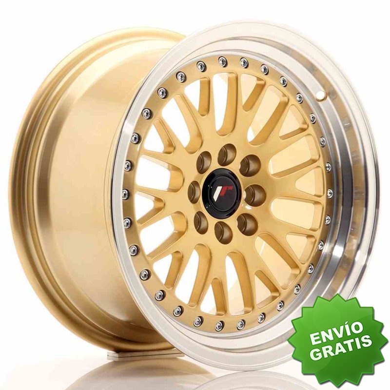 Llanta exclusiva Jr Wheels Jr10 16x8 Et20 4x100 108 Gold W Machined L Ip