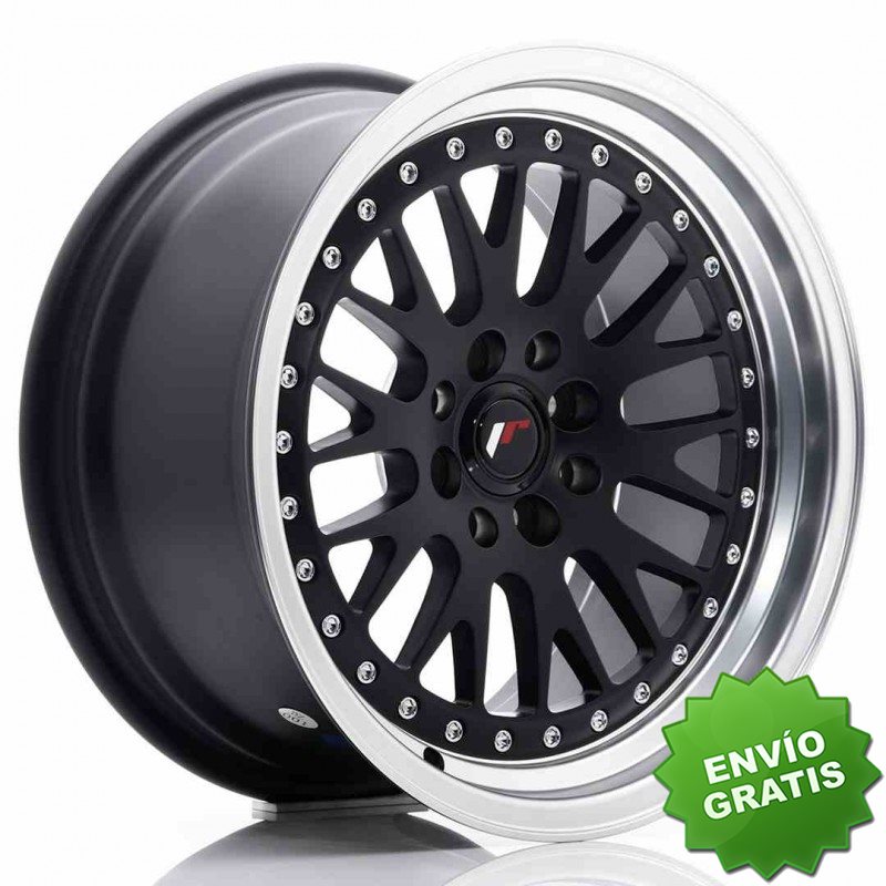 Llanta exclusiva Jr Wheels Jr10 16x8 Et20 4x100 108 Matt Black W Mach Ined Lip