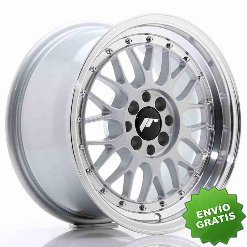 Llanta exclusiva Jr Wheels Jr23 16x8 Et20 4x100 108 Hyper Silver W Ma Chined Lip