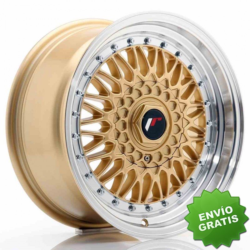 Llanta exclusiva Jr Wheels Jr9 16x7.5 Et25 4x100 108 Gold W Machined  Lip