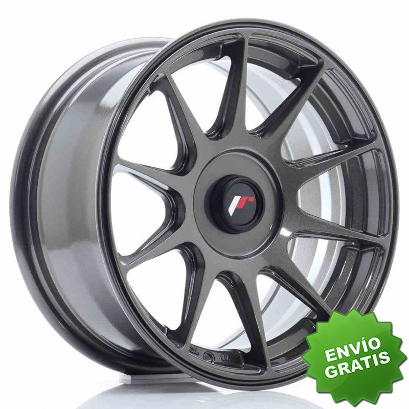 Llanta exclusiva Jr Wheels Jr11 15x7 Et30 Blank Hyper Gray