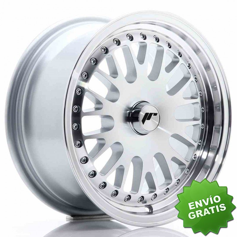 Llanta exclusiva Jr Wheels Jr10 15x7 Et30 Blank Silver Machined Face