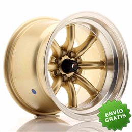 Llanta exclusiva Jr Wheels Jr19 15x10.5 Et-32 4x100 114 Gold