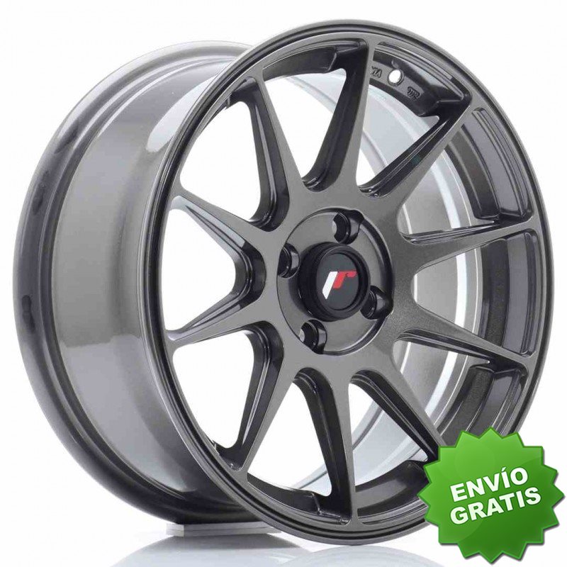 Llanta exclusiva Jr Wheels Jr11 16x7 Et25 4x100 Hyper Gray
