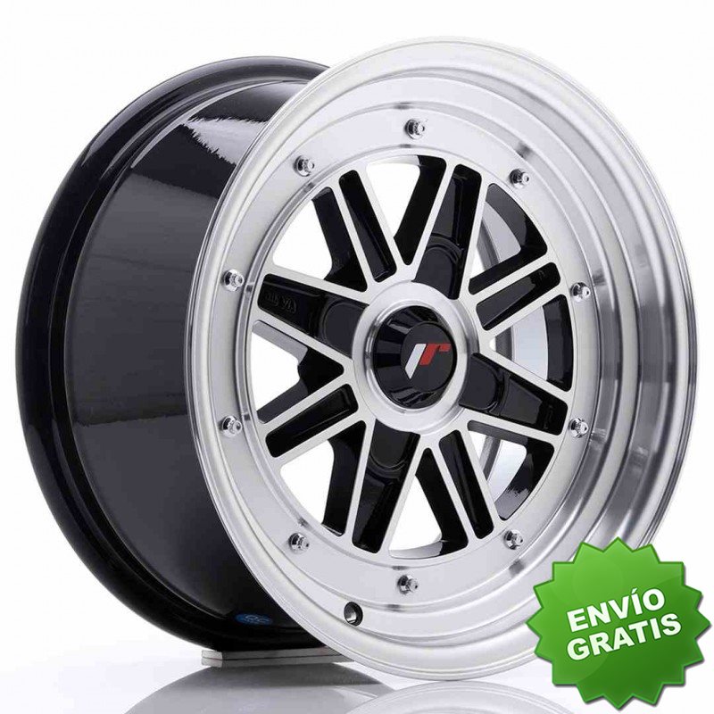 Llanta exclusiva Jr Wheels Jr31 15x7.5 Et20 4h Blank Gloss Black Ma Chined Face