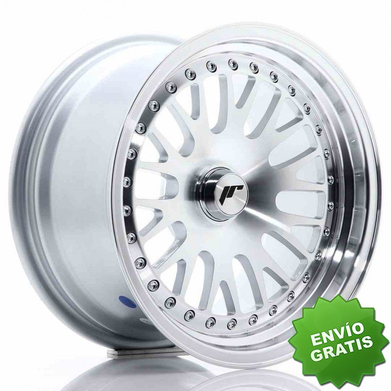Llanta exclusiva Jr Wheels Jr10 15x8 Et20 Blank Silver Machined Face
