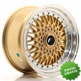 Llanta exclusiva Jr Wheels Jr9 16x8 Et25 4x100 108 Gold W Machined Li P